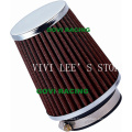 90 mm Red Air Filter 76mm Universal for Car Intake Pipe